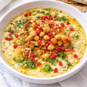 hele kikkererwten en tahinisaus